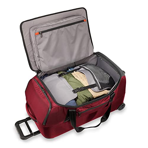 Briggs & Riley ZDX Upright Rolling Duffel Bag, Brick - Briggs & Riley ZDX Upright Rolling Duffel Bag, Brick - Travelking