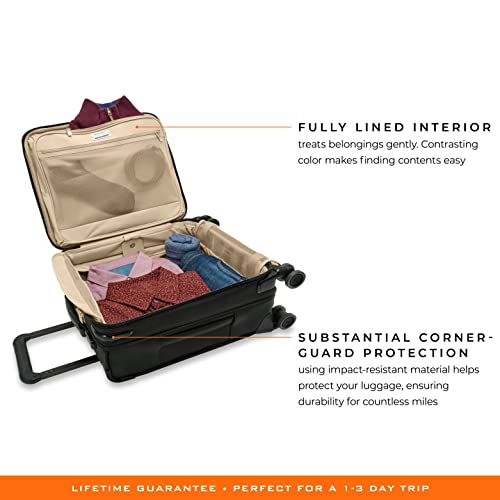 Briggs & Riley Spinners, Black, 19-inch Baseline Compact Carry-On - Briggs & Riley Spinners, Black, 19-inch Baseline Compact Carry-On - Travelking