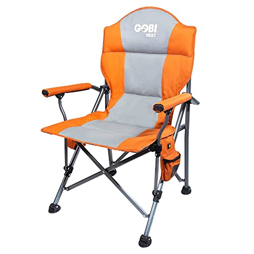 Terrain Heated Camping Chair - 9 hrs of Heat | with Battery & Charging Cable - Terrain Heated Camping Chair - 9 hrs of Heat | with Battery & Charging Cable - Travelking