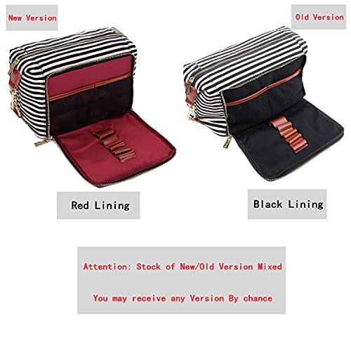 Canvas Travel Toiletry Bag for Women (Black) - Canvas Travel Toiletry Bag for Women (Black) - Travelking