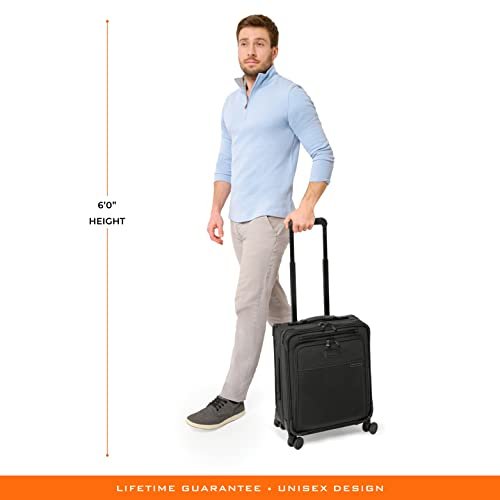 Briggs & Riley Spinners, Black, 19-inch Baseline Compact Carry-On - Briggs & Riley Spinners, Black, 19-inch Baseline Compact Carry-On - Travelking