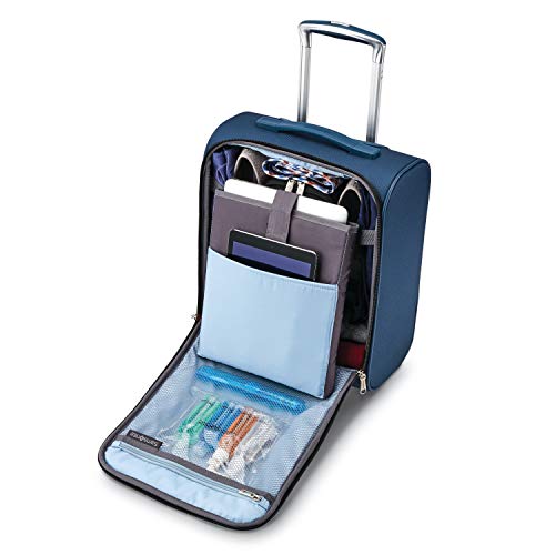 Samsonite Solyte DLX Softside Luggage, Mediterranean Blue, Underseater - Samsonite Solyte DLX Softside Luggage, Mediterranean Blue, Underseater - Travelking