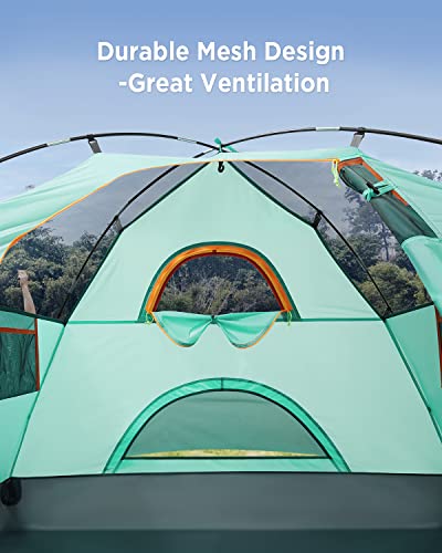 Ciays Camping Tent 4 Person Waterproof Family Tent with Removable Rainfly - Ciays Camping Tent 4 Person Waterproof Family Tent with Removable Rainfly - Travelking