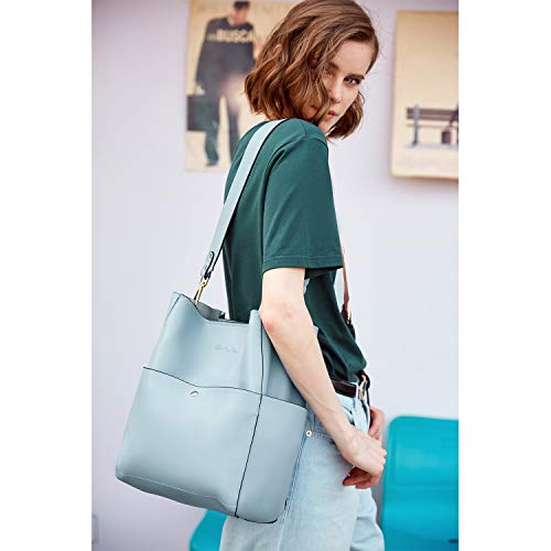 Light Blue Women's Leather Designer Handbag for Travel, Leisure - Light Blue Women's Leather Designer Handbag for Travel, Leisure - Travelking