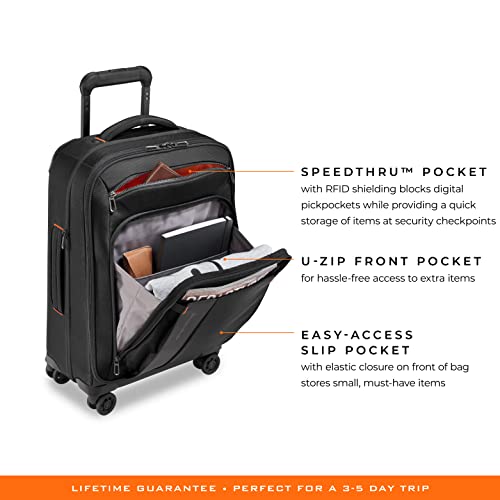 Briggs & Riley ZDX-Expandable Luggage with 4 Spinner Wheels, Black - Briggs & Riley ZDX-Expandable Luggage with 4 Spinner Wheels, Black - Travelking