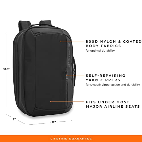 Briggs & Riley ZDX Convertible Backpack Duffel Carry-on, Black, Medium - Briggs & Riley ZDX Convertible Backpack Duffel Carry-on, Black, Medium - Travelking