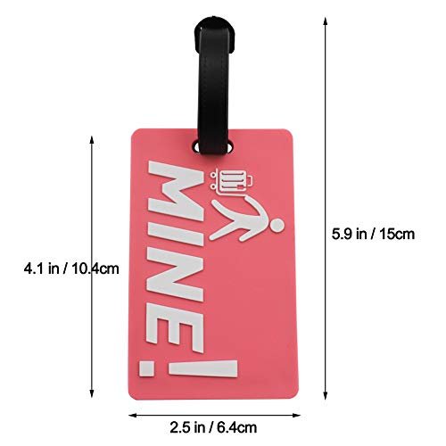 Mziart Funny Luggage Tags Set of 6 for Men and Women - Mziart Funny Luggage Tags Set of 6 for Men and Women - Travelking