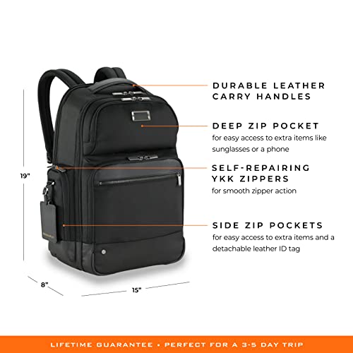 Briggs & Riley @Work Large Cargo Backpack, Black - Briggs & Riley @Work Large Cargo Backpack, Black - Travelking