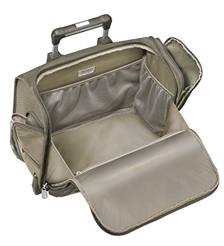 Briggs & Riley Baseline-Softside Rolling Cabin Upright Bag, Olive - Briggs & Riley Baseline-Softside Rolling Cabin Upright Bag, Olive - Travelking