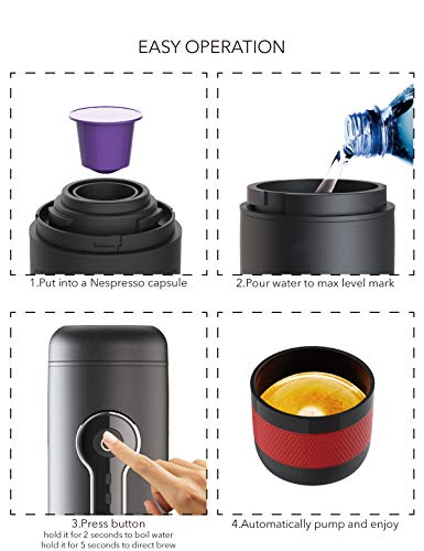 CONQUECO Portable Coffee Maker: 12V Travel Espresso Machine - CONQUECO Portable Coffee Maker: 12V Travel Espresso Machine - Travelking