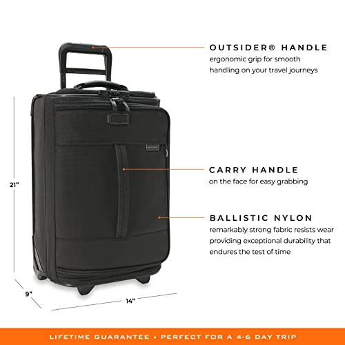 Briggs & Riley Global 2 Carry, Black, 21" International Wheeled Duffle
