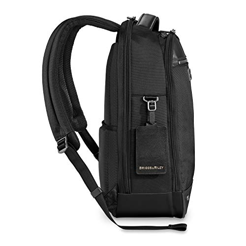 Briggs & Riley @ Work Medium Slim Backpack, Black, Large - Briggs & Riley @ Work Medium Slim Backpack, Black, Large - Travelking