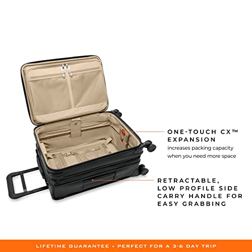 Briggs & Riley Spinners, Black, 22-inch Baseline Essential Carry-On - Briggs & Riley Spinners, Black, 22-inch Baseline Essential Carry-On - Travelking