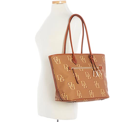 Dooney & Bourke Handbag, Monogram Large Tote - Saddle - Dooney & Bourke Handbag, Monogram Large Tote - Saddle - Travelking