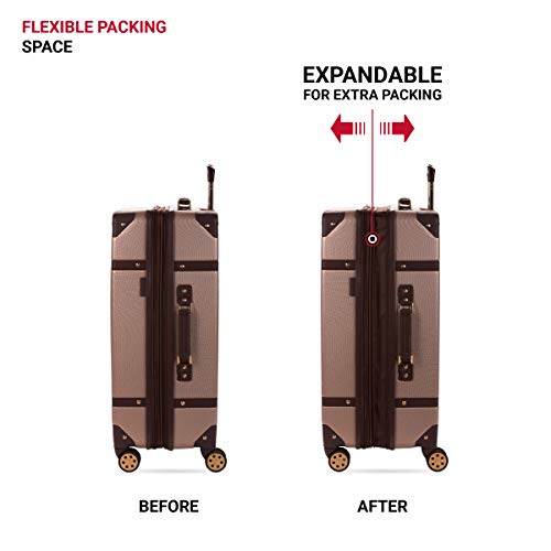 SwissGear 7739 Hardside Luggage Trunk with Spinner Wheels, Blush - SwissGear 7739 Hardside Luggage Trunk with Spinner Wheels, Blush - Travelking