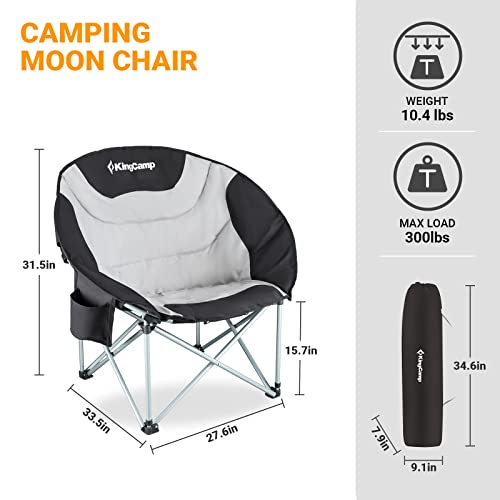 KingCamp Camping Chair Oversized Padded Moon - KingCamp Camping Chair Oversized Padded Moon - Travelking