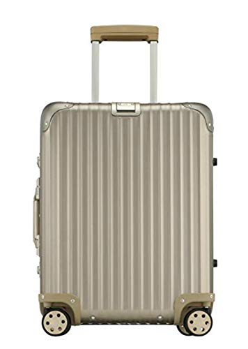 Rimowa Topas Titanium Carry on Luggage IATA 21" Multiwheel 32L - Champagne