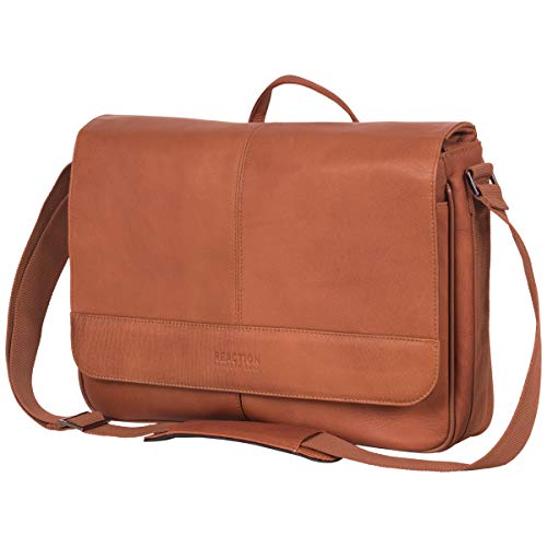 KENNETH COLE REACTION Messenger Full-Grain Colombian Leather Day Bag - KENNETH COLE REACTION Messenger Full-Grain Colombian Leather Day Bag - Travelking