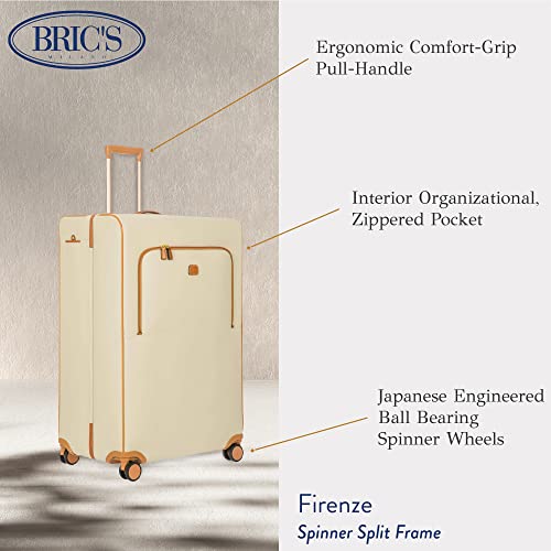 Bric's USA Luggage Model: FIRENZE |Size: Spinner 32" Split Frame | CREAM