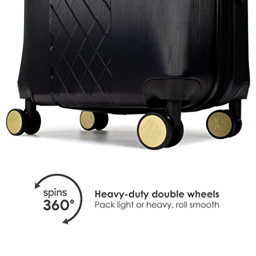 Badgley Mischka Modern trolley Diamond 3 Piece Expandable Spinner - Badgley Mischka Modern trolley Diamond 3 Piece Expandable Spinner - Travelking