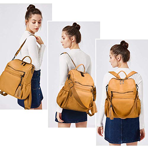 Women's PU Leather Backpack Fashion Travel Bag - Women's PU Leather Backpack Fashion Travel Bag - Travelking