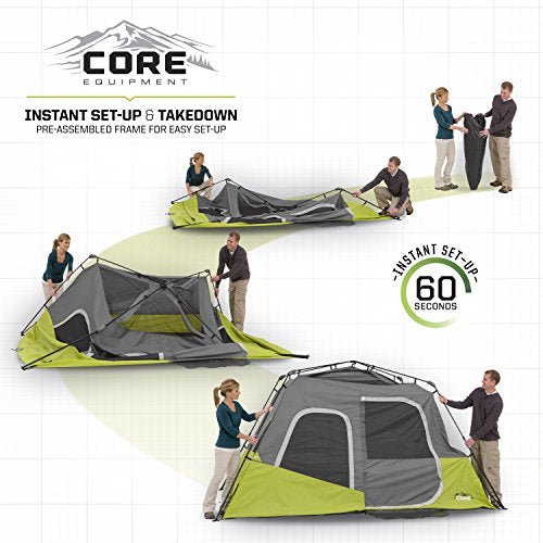 CORE 6 Person Instant Cabin Tent | Portable Large Pop Up Tent - CORE 6 Person Instant Cabin Tent | Portable Large Pop Up Tent - Travelking