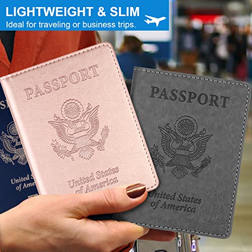 2 Pack Passport and Vaccine Card Holder Combo Passport Holder - 2 Pack Passport and Vaccine Card Holder Combo Passport Holder - Travelking