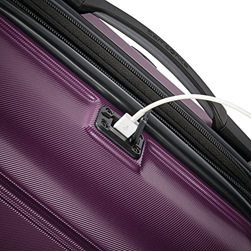 Samsonite Omni 2 Hardside Expandable Luggage with Spinner Wheels, Purple - Samsonite Omni 2 Hardside Expandable Luggage with Spinner Wheels, Purple - Travelking