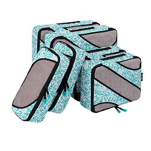 Bagail 6 Set Packing Cubes,3 Various Sizes Travel Luggage Packing Organizers(Leaf) - Bagail 6 Set Packing Cubes,3 Various Sizes Travel Luggage Packing Organizers(Leaf) - Travelking