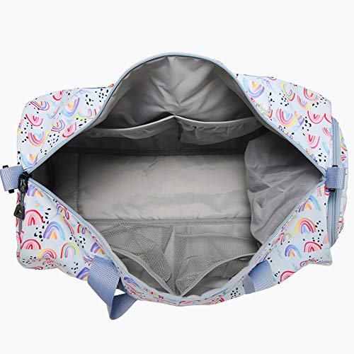 Choco Mocha Kids Duffle Bag, Weekender Sleepover Bag, Blue - Choco Mocha Kids Duffle Bag, Weekender Sleepover Bag, Blue - Travelking