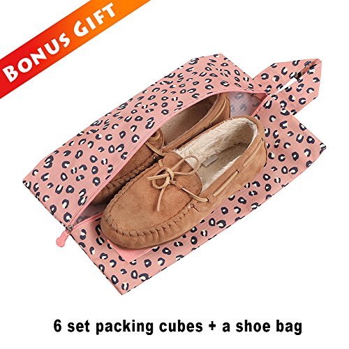 Luggage Cubes,Mossio 7 Pack Lightweight Toiletry Organizer Space Saver Travel Accessories Pink Leopard - Luggage Cubes,Mossio 7 Pack Lightweight Toiletry Organizer Space Saver Travel Accessories Pink Leopard - Travelking