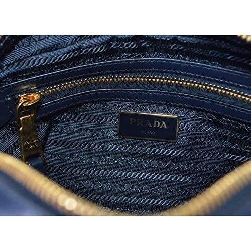 Prada Tessuto Nylon Blue Double Zip Calf Leather Crossbody Bag - Prada Tessuto Nylon Blue Double Zip Calf Leather Crossbody Bag - Travelking