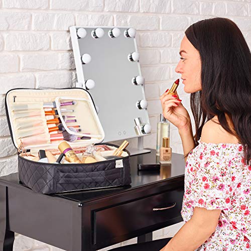 Ellis James Designs Extra Large Makeup Bag With Compartments - Ellis James Designs Extra Large Makeup Bag With Compartments - Travelking