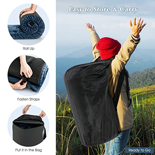 Safstar Memory Foam Camping Mattress, Roll Up Travel Mattress - Safstar Memory Foam Camping Mattress, Roll Up Travel Mattress - Travelking