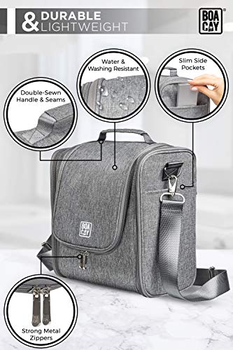 Extra Large Hanging Travel Toiletry Bag for Women and Men, Quartz Grey - Extra Large Hanging Travel Toiletry Bag for Women and Men, Quartz Grey - Travelking