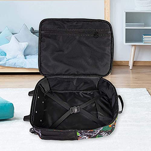 Kids Luggage, Boys Dinosaur Rolling Travel Carry on Suitcase With Wheels - Kids Luggage, Boys Dinosaur Rolling Travel Carry on Suitcase With Wheels - Travelking