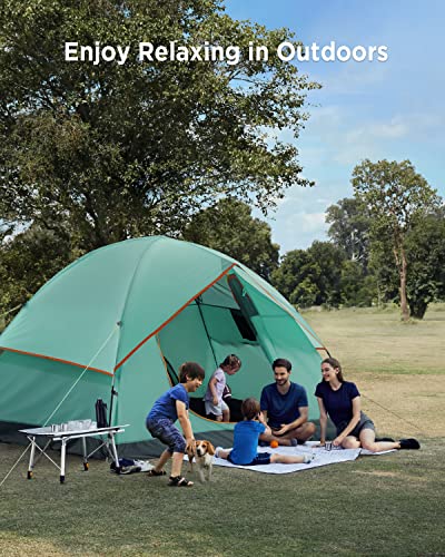 Ciays Camping Tent 4 Person Waterproof Family Tent with Removable Rainfly - Ciays Camping Tent 4 Person Waterproof Family Tent with Removable Rainfly - Travelking