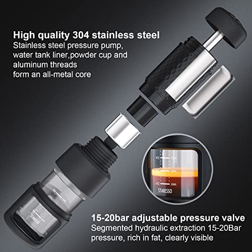 STARESSO Classic Portable Espresso Machine, Unique 2 in 1 - STARESSO Classic Portable Espresso Machine, Unique 2 in 1 - Travelking