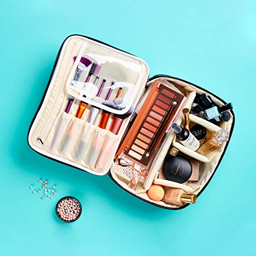 Ellis James Designs Extra Large Makeup Bag With Compartments - Ellis James Designs Extra Large Makeup Bag With Compartments - Travelking