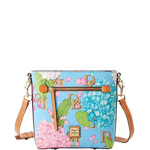 Dooney & Bourke Handbag, Hydrangea Monogram Small Zip Crossbody - Blue - Dooney & Bourke Handbag, Hydrangea Monogram Small Zip Crossbody - Blue - Travelking