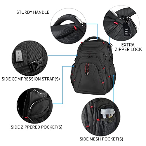 KROSER Travel Laptop Backpack 17.3 Inch XL Computer Backpack - KROSER Travel Laptop Backpack 17.3 Inch XL Computer Backpack - Travelking