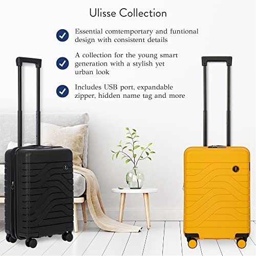 Bric's B|Y Ulisse Spinner Suitcase - 21 Inch Expandable Carry-On - Mango - Bric's B|Y Ulisse Spinner Suitcase - 21 Inch Expandable Carry-On - Mango - Travelking