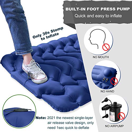 MEETPEAK Extra Thickness 4 Inch Inflatable Camping Sleeping Mat - MEETPEAK Extra Thickness 4 Inch Inflatable Camping Sleeping Mat - Travelking