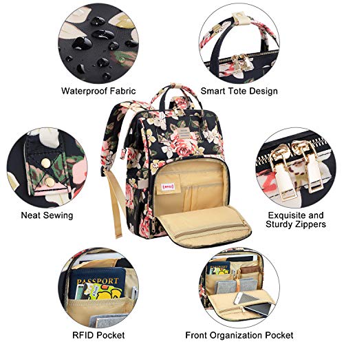 Flower Pattern Backpack for Women, Stylish for College, School - Flower Pattern Backpack for Women, Stylish for College, School - Travelking