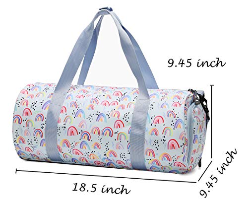 Choco Mocha Kids Duffle Bag, Weekender Sleepover Bag, Blue - Choco Mocha Kids Duffle Bag, Weekender Sleepover Bag, Blue - Travelking