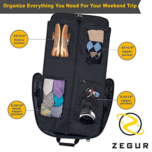 Suit Carry On Garment Bag for Travel & Business Trips - Suit Carry On Garment Bag for Travel & Business Trips - Travelking