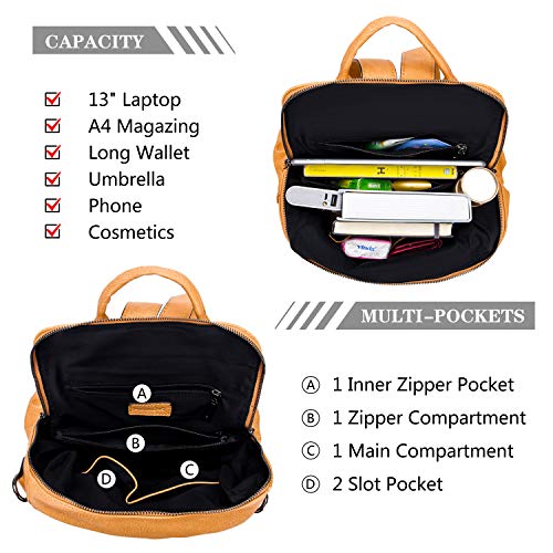 Women's PU Leather Backpack Fashion Travel Bag - Women's PU Leather Backpack Fashion Travel Bag - Travelking