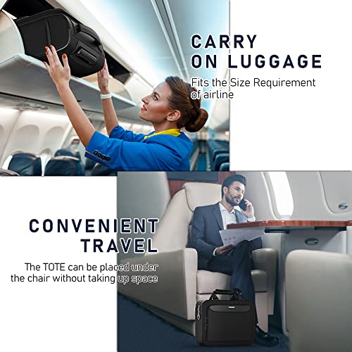 SHOWKOO Carry-on Luggage 2 Piece Softside Lightweight Durable - Black - SHOWKOO Carry-on Luggage 2 Piece Softside Lightweight Durable - Black - Travelking