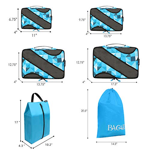 BAGAIL 6 Set Packing Cubes,Travel Luggage Packing Organizers - BAGAIL 6 Set Packing Cubes,Travel Luggage Packing Organizers - Travelking