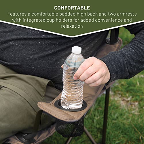 Timber Ridge Spruce 2-Person Folding Loveseat, Earth Brown - Timber Ridge Spruce 2-Person Folding Loveseat, Earth Brown - Travelking